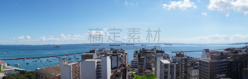 全景,水平画幅,巴伊亚州,贝罗里纽,夏天,户外,萨尔瓦多 ,巴西人,都市风景,著名景点