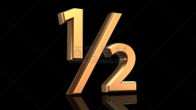 一半的,数字1,数字2,分数符号,水平画幅,形状,无人,色彩鲜艳,符号,背景分离