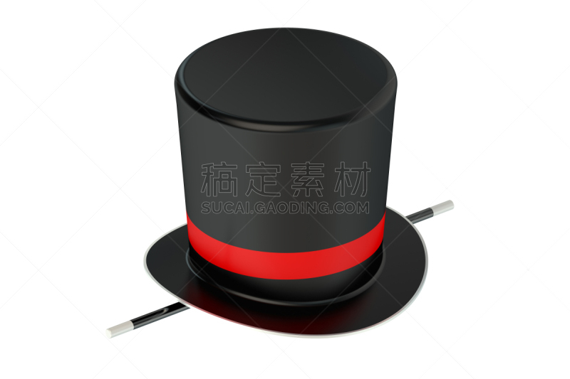 魔术师,帽子,魔杖,水平画幅,形状,马戏团,绘画插图,巫婆帽,白色背景,错觉