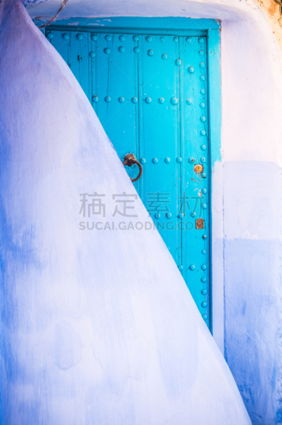 舍夫沙万,摩洛哥,垂直画幅,旅游目的地,建筑,无人,古老的,非洲,门