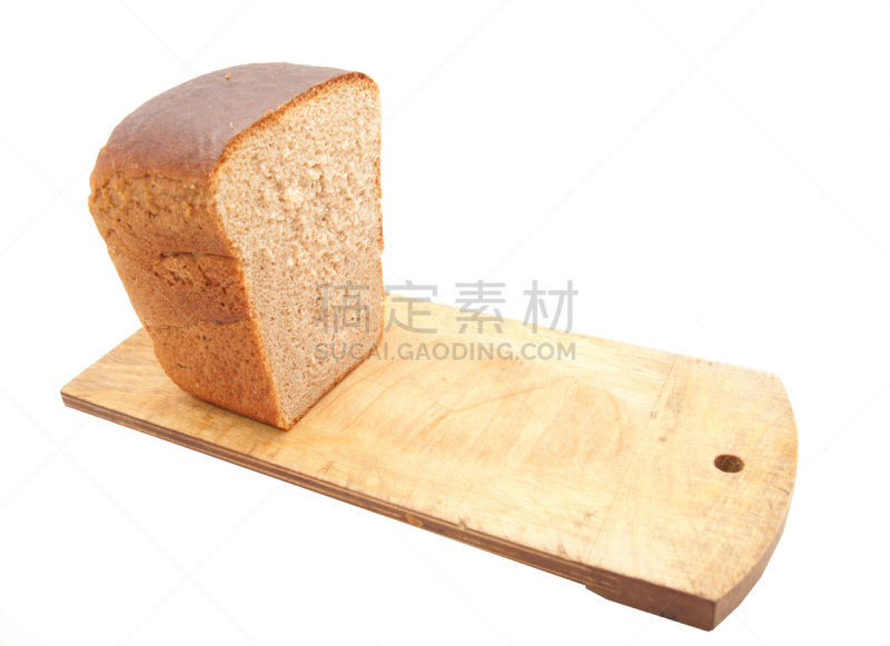 面包,厨房,黑板,白色背景,褐色,水平画幅,无人,烘焙糕点,膳食,乡村风格