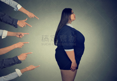 肥胖,女人,手指,大量物体,重的,偏见,悲哀,在之后,问题,贪欲