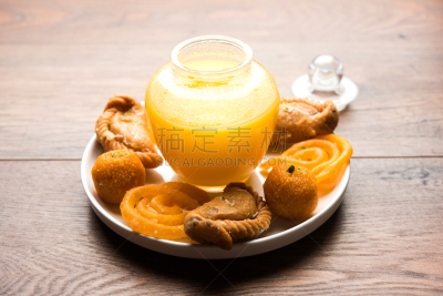 炸糖圈,印度次大陆人,糖果店,酥油,球,水平画幅,印度小吃拉杜,塞满了的,甜点心,糖