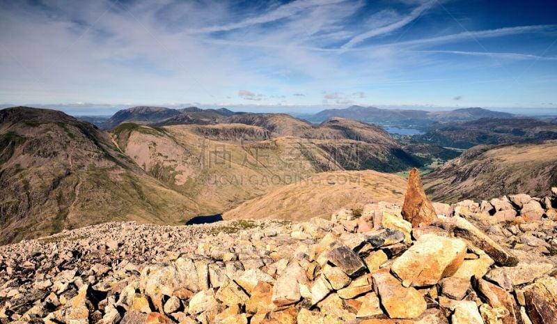 石堆纪念碑,非凡的,西思韦特村,布兰得瑞德山,德文特水库,布伦凯斯拉,大盖博山,沃斯代尔黑德,斯基多峰,凯立克