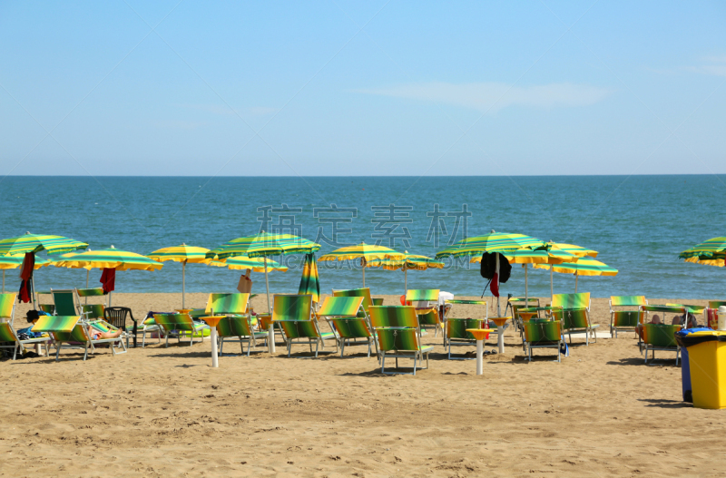 遮阳伞,海滩,大量人群,华贵,rimini,伞,阳伞,夏天,户外,意大利