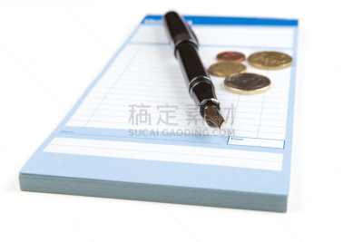 收据簿,墨水笔,已付,水平画幅,收据,金融,下单,金融和经济,文档,商业金融和工业
