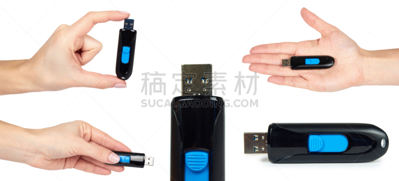 安全,数据,手,白色背景,分离着色,影像转移,usb线,棍,数字化显示,驾驶