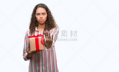 拿着,面部表情,拉美人和西班牙裔人,礼物,信心,青年人,做手势,认真的,手掌,停止手势