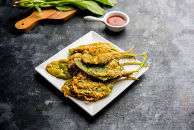 菠菜,脆,清新,配方,香炸杂菜,下午茶,食品,马哈拉施特拉邦,图像,小吃