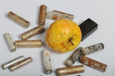 环境保护,电池,循环利用,古老的,地球日,苹果,活力,农业,有毒废物,环境