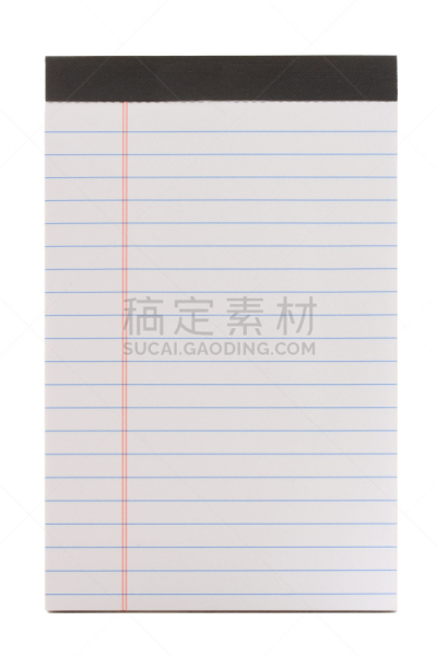 笔记本,垂直画幅,空白的,留白,无人,白色背景,背景分离,书页,特写,文档