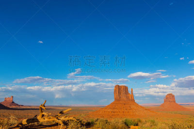 风景,亚利桑那,纪念碑山谷,自然美,在下面,热,光,天空,岩层,北美