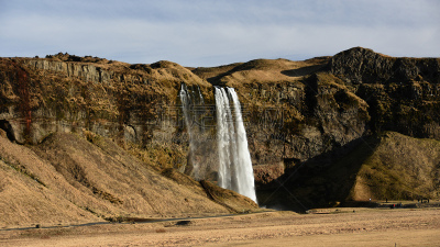 seljalandsfoss waterfall,冰岛国,自然,水,水平画幅,地形,瀑布,无人,户外,风景
