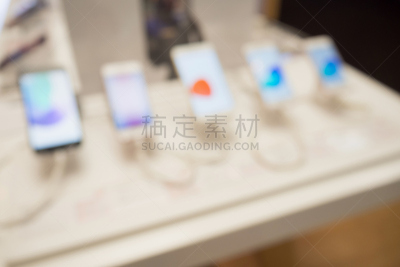 商店,抽象,手机,前景聚焦,留白,新的,水平画幅,电话机,顾客,社会化网络