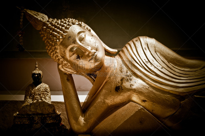 泰国,佛,雕像,黄金,灵性,水平画幅,无人,符号,休息,祈祷