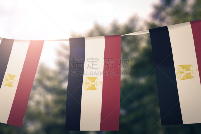 埃及,背景,户外,悬挂的,身份,燕尾旗,中东,白昼,概念,图像