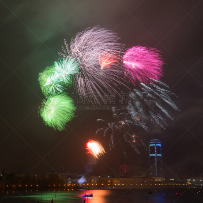焰火,伦敦城,在上面,天空,乌拉尔山脉,夜晚,城市生活,户外,城市,方形画幅