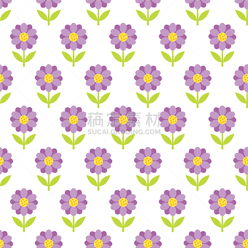 紫色,计算机图标,四方连续纹样,雏菊,可爱的,自然,纺织品,简单,花,设计