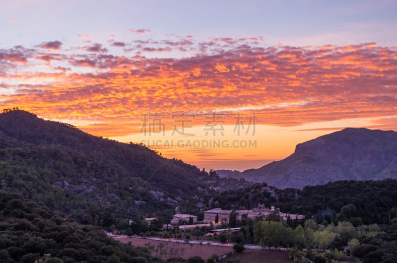 巴利阿里群岛,西班牙,马略卡,特拉华,sierra de tramuntana,神殿,小礼拜堂,长方形会堂,灵性,教堂