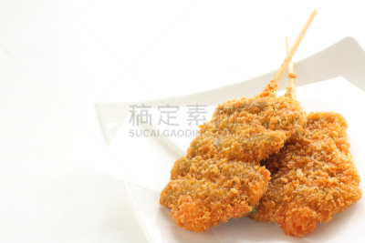 炸制食物,日本食品,蔬菜,面包,碎屑,留白,水平画幅,无人,日本,白色背景