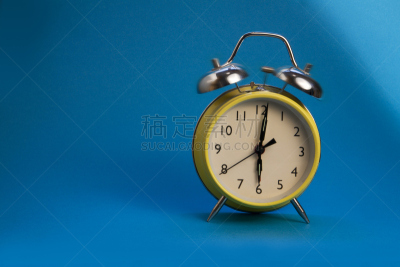 过时的,闹钟,时尚,6点,水平画幅,无人,蓝色,古典式,早晨,时间
