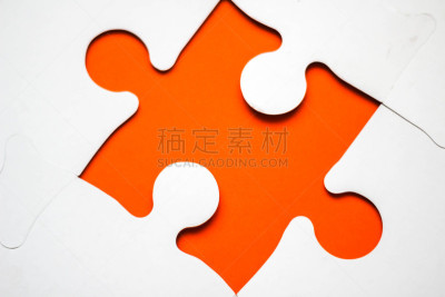 橙色,谜题游戏,偏离目标,拼图拼块,水平画幅,无人,平视角,纸板,组物体,想法