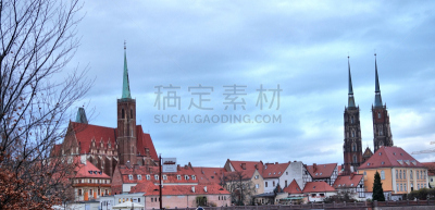 弗罗克劳,波兰,水平画幅,无人,全景,古老的,建筑外部,户外