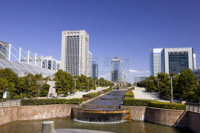 幕张市,街道,千叶市,千叶县,办公室,水平画幅,地形,无人,日本,户外