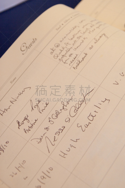 留言簿,证言,书,垂直画幅,图像,签名,摄影,拜访,签字