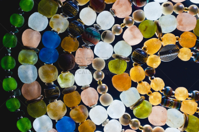 玻璃,珠子,宝石,水平画幅,纹理效果,亮闪闪,珠宝,石材,特写,弹球