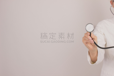 听诊器,拿着,水平画幅,白色,成年的,女人