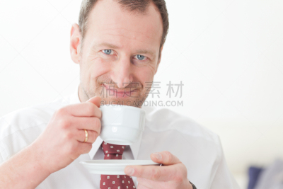 男商人,美,水平画幅,美人,经理,咖啡,男性,仅成年人,人的脸部,休息