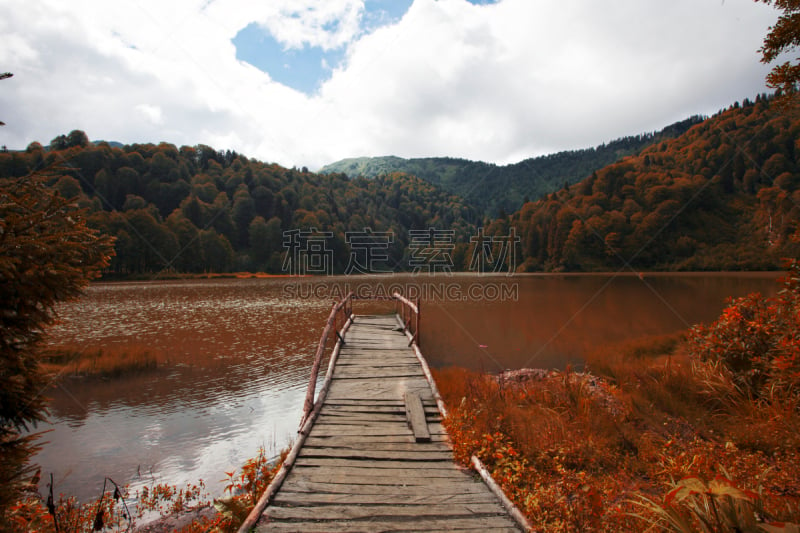 湖,码头,黑色,阿尔温特省,崔比逊,中世纪和文艺复兴时期的音乐,土耳其黑海沿岸,琴码,古老的