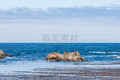 海狮,里,海豹岩,16岁到17岁,自然,天空,蒙特利市,卡麦尔,水平画幅,无人