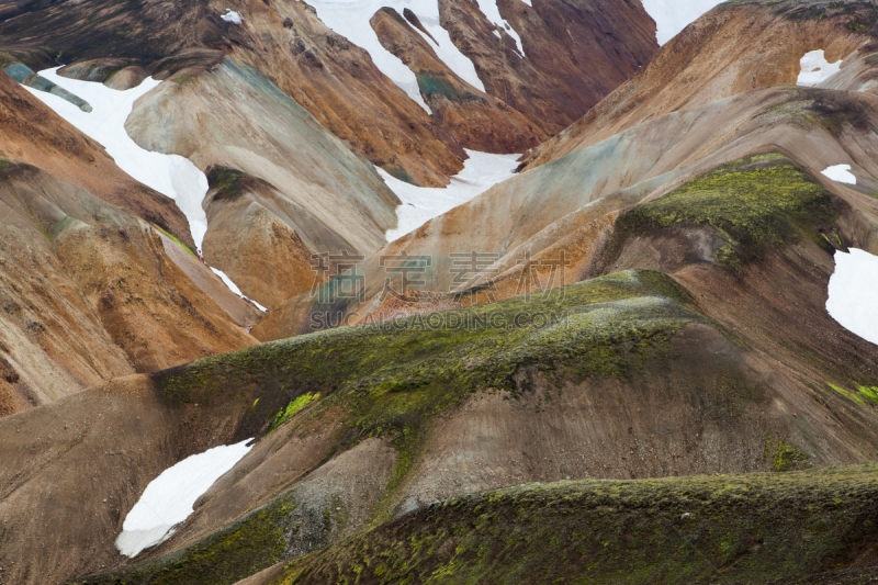 山,雪,拼缝物,兰德玛纳,野生动物保护区,温泉,熔岩,火山,天空,美