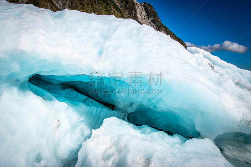 新西兰,福克斯冰河,新西兰南岛,寒冷,冬天,图像,雪,韦斯特兰,无人,隧道