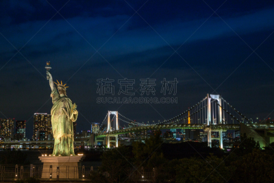 曙暮光,东京,台场,日本,居住区