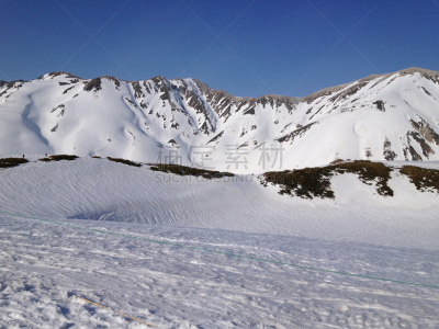 富山县,日本,日本阿尔卑斯山脉,立黑山部阿尔卑斯山脉路线,水平画幅,山,雪,阿尔卑斯山脉,无人,富山