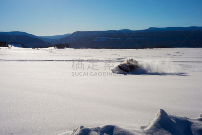 雪橇滑学,水平画幅,地形,雪,无人,户外,雪上汽车运动,山脉,自然荒野区,冬天