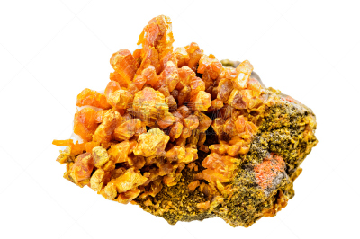 orpiment,矿物质,砒霜,宝石,水平画幅,橙色,地质学,无人,白色背景,背景分离