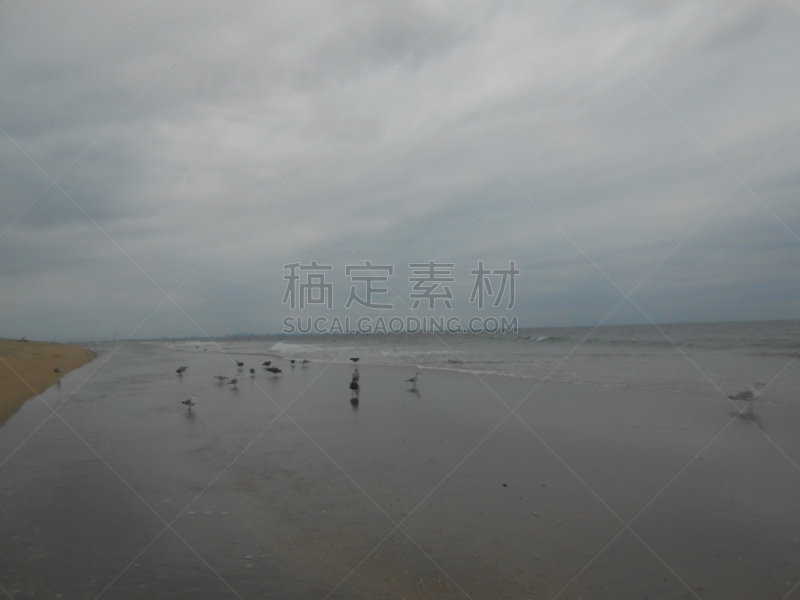 海滩,桑迪胡克,新泽西,刚尼森,水平画幅,沙子,无人,大西洋,户外,布鲁克林