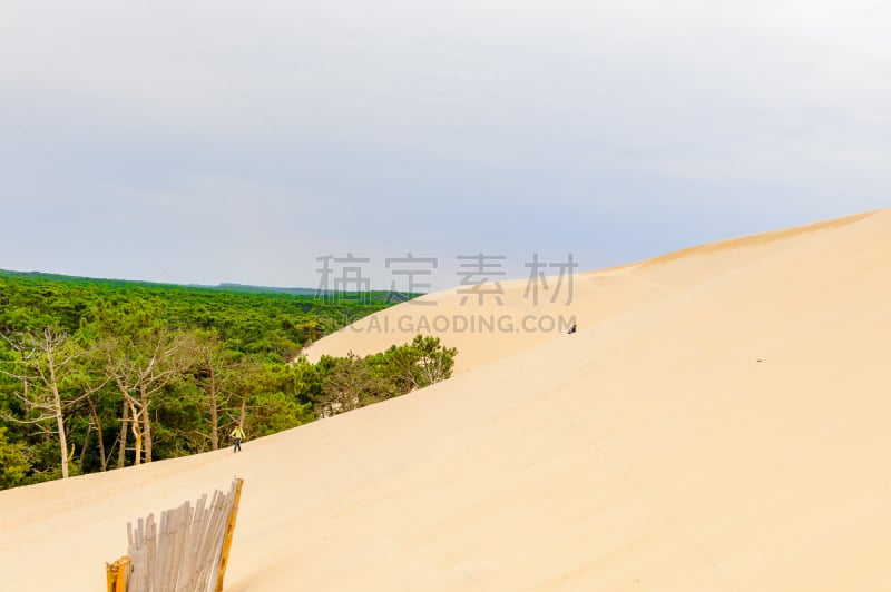 欧洲,比拉沙丘,自然美,沙丘,风景,高大的,天空,美,风,水平画幅