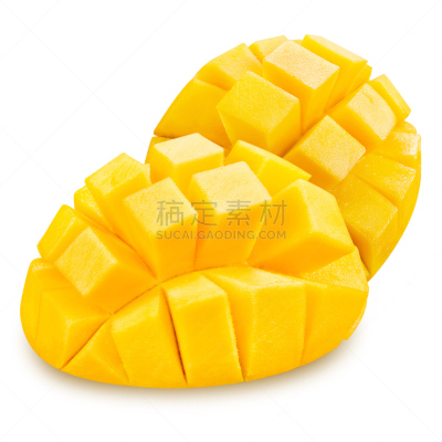 芒果,自然,绿色,素食,水果,无人,有机食品,白色背景,背景分离,芒果