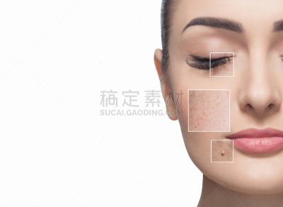 雀斑,皱纹,人的脸部,问题,皮肤,注视镜头,白色背景,透明,公亩