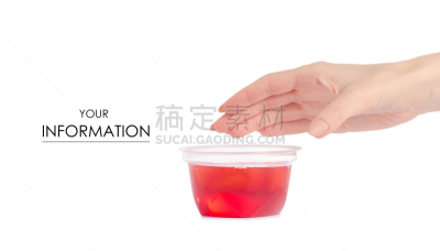 水果,果冻,红色,桃,杯,式样,开胃品,光,明亮,甜点心