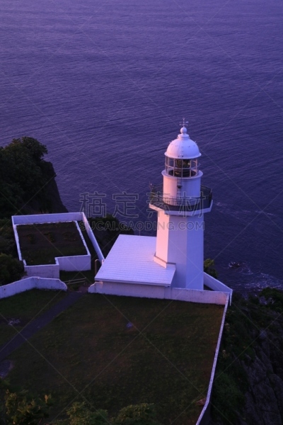 室兰,斗篷,北海道,海岬,垂直画幅,无人,蓝色,日本,色彩渐变,太阳