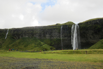 seljalandsfoss waterfall,冰岛国,自然,水,水平画幅,瀑布,地质学,无人,火山地形,户外
