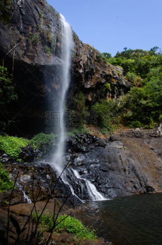 mele cascades waterfall,自然,垂直画幅,地形,卡斯基德山脉,瀑布,无人,户外,毛里求斯,摄影