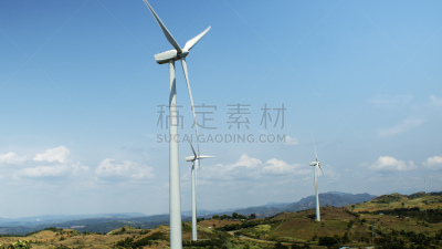 热,农场,夏天,风车,白昼,农业,气候,可再生能源,风,电源