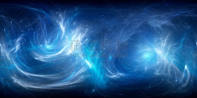 星云,太空,全景,蓝色,圆形,飘然,360度景观,自然神力,分形,深的